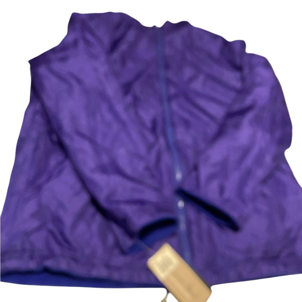 Plus Size Reversible Spring Jacket 1X NWTS Purple/blue Jacket Fuda Sport